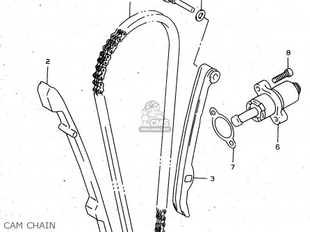 CAM CHAIN - XF650 1999 (X) (E02 E04 E17 E18 E22 E24 E25 E34)