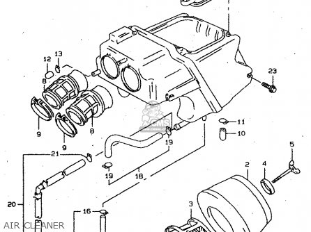 AIR CLEANER - XF650U 1997 (V) (E22)