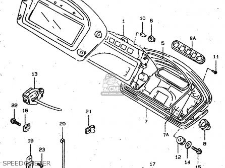 SPEEDOMETER - XF650U 1997 (V) (E22)