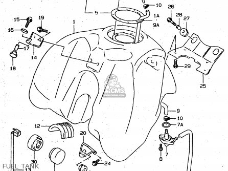 FUEL TANK - XF650U 1997 (V) (E22)