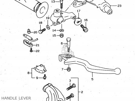 HANDLE LEVER - XF650U 1997 (V) (E22)