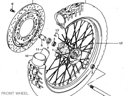 FRONT WHEEL - XF650U 1997 (V) (E22)