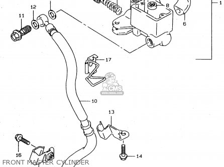 FRONT MASTER CYLINDER - XF650U 1997 (V) (E22)