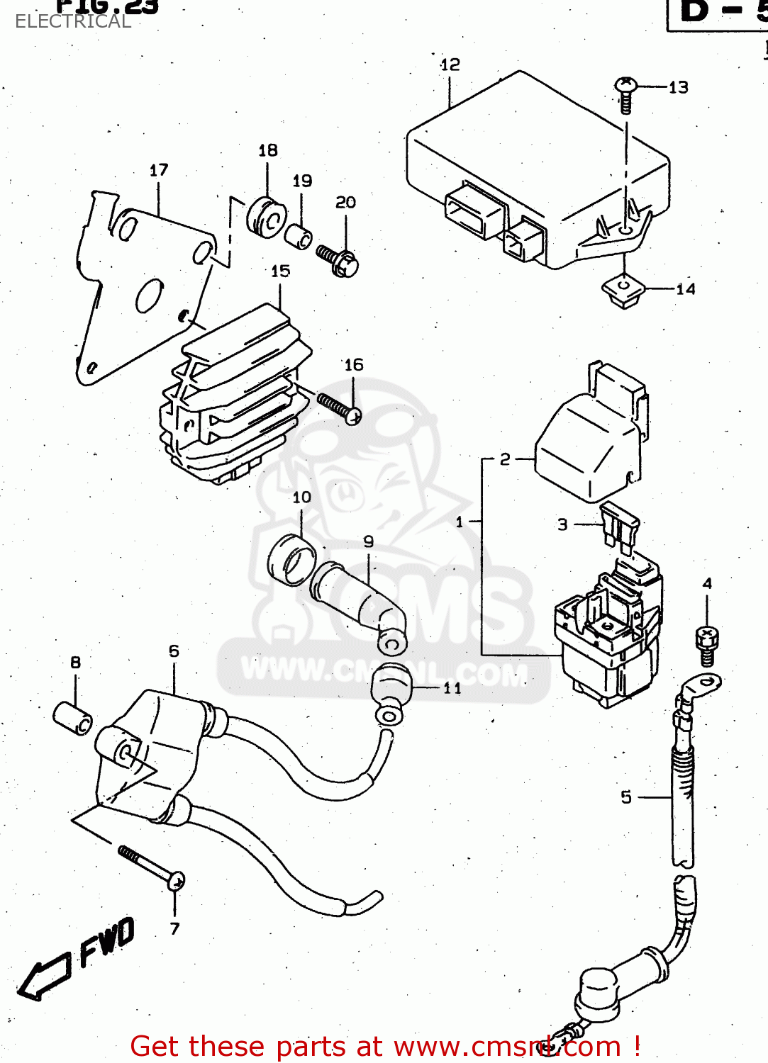 ELECTRICAL XF650U 1998 (W) (E22)