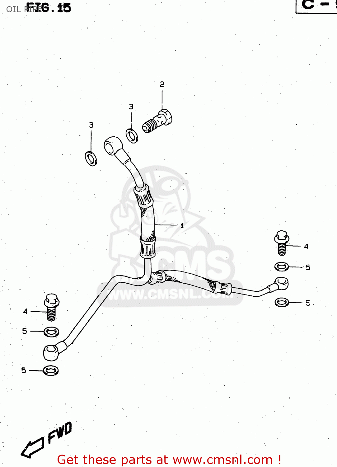 OIL PIPE XF650U 1999 (X) (E22)