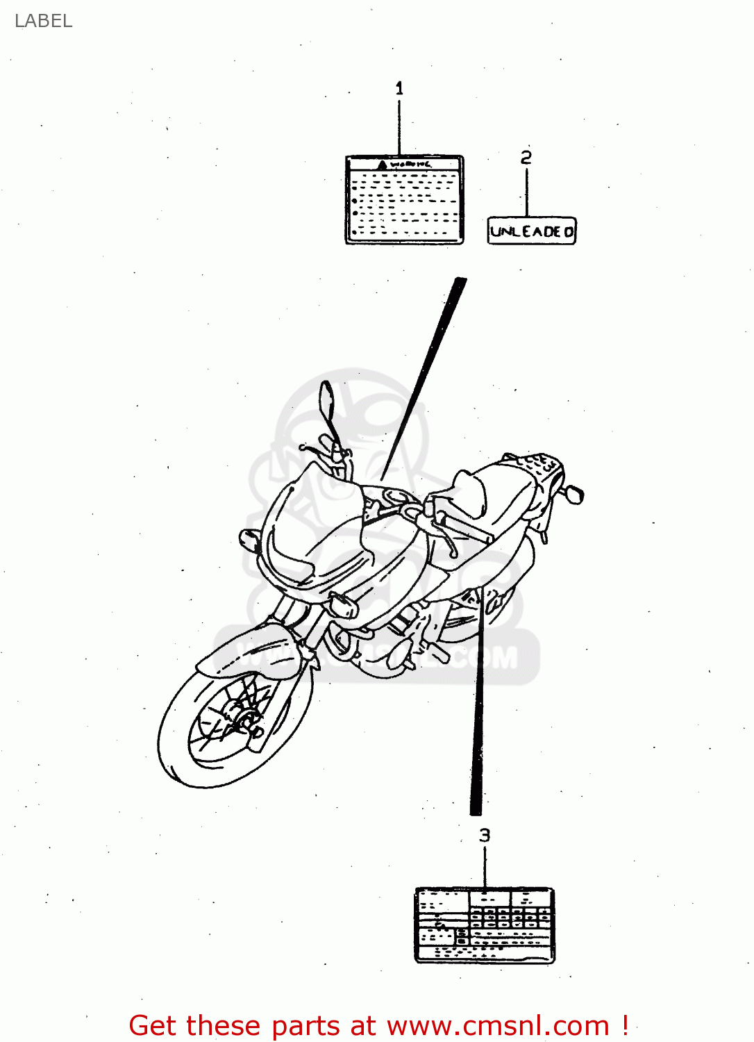 LABEL XF650U 1999 (X) (E22)