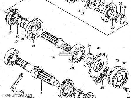 TRANSMISSION - XF650U 1999 (X) (E22)
