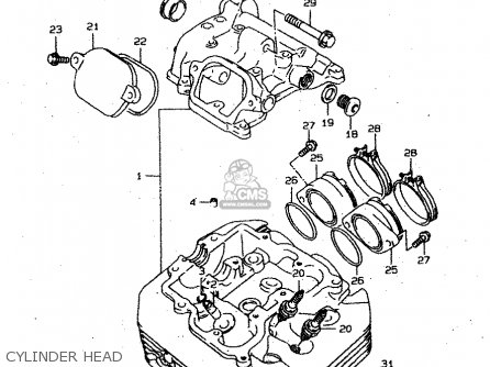 CYLINDER HEAD - XF650U 1999 (X) (E22)