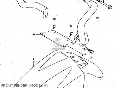 FRONT FENDER (MODEL V) - XF650U 1999 (X) (E22)