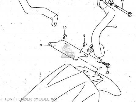 FRONT FENDER (MODEL W) - XF650U 1999 (X) (E22)