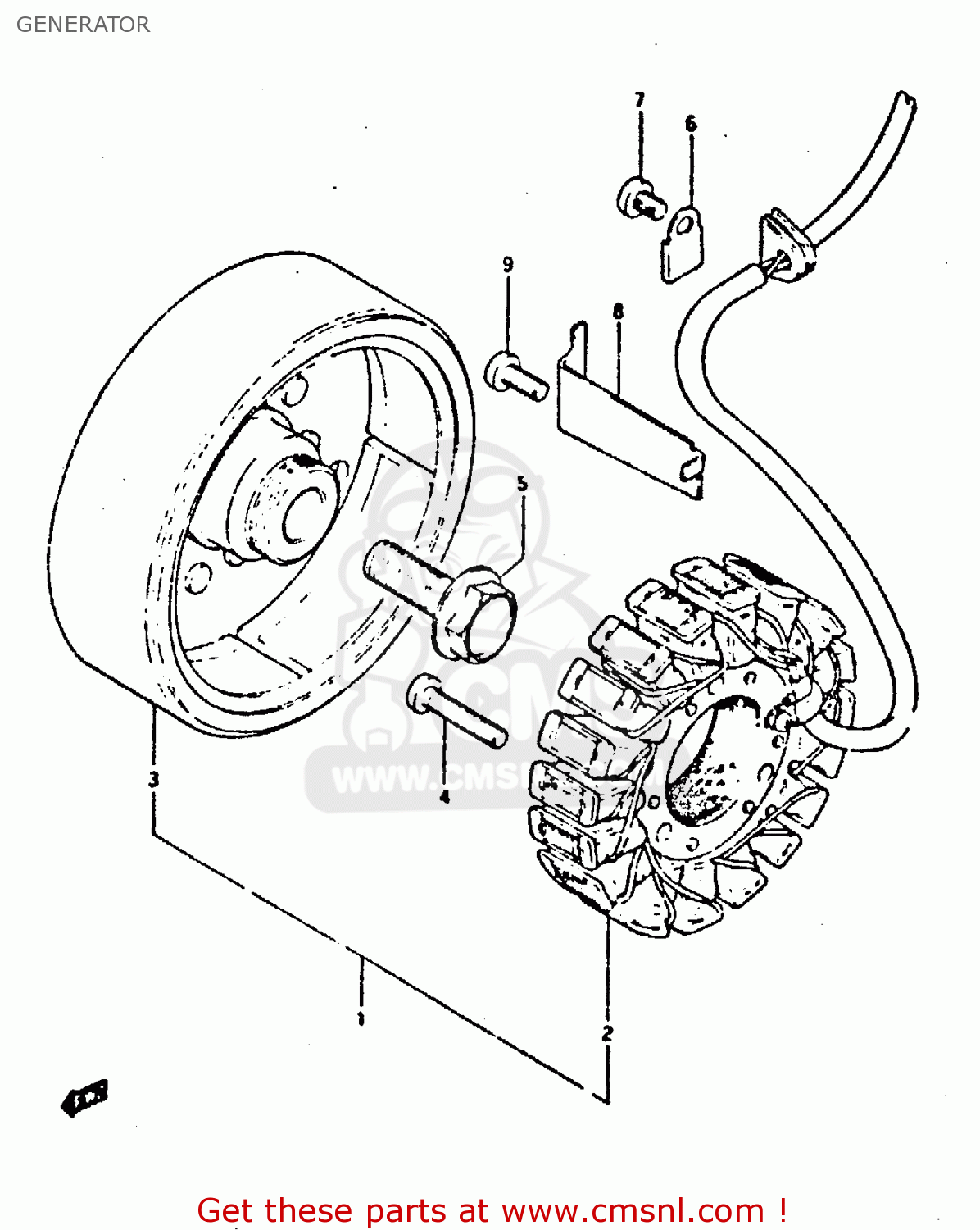 GENERATOR XN85 1983 (D) (1 2 4 6 15 16 17 18 21 22 24 25 26 27 30 34 39 48