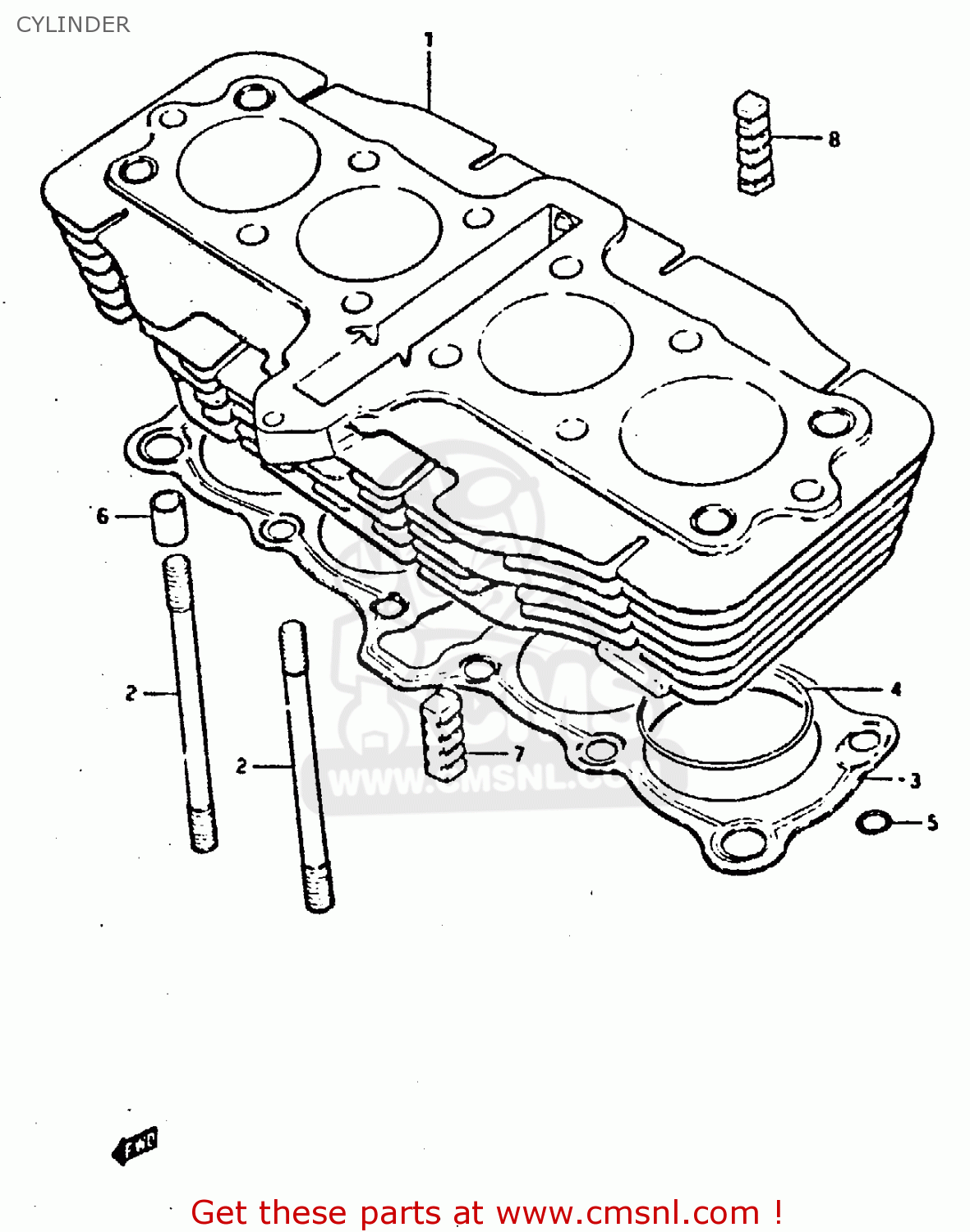 CYLINDER XN85 1983 (D) (1 2 4 6 15 16 17 18 21 22 24 25 26 27 30 34 39 48