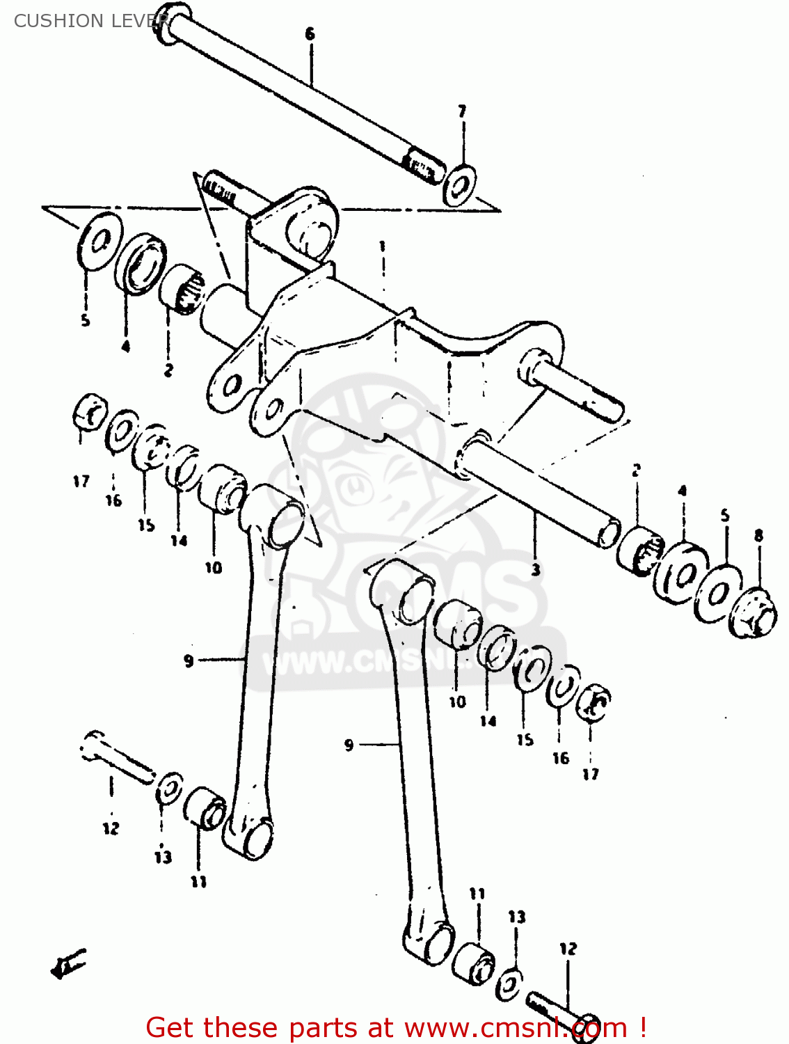 CUSHION LEVER XN85 1983 (D) (1 2 4 6 15 16 17 18 21 22 24 25 26 27 30 34 39 48