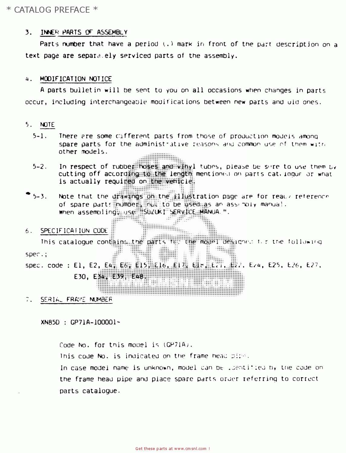 * CATALOG PREFACE * XN85 1983 (D) (1 2 4 6 15 16 17 18 21 22 24 25 26 27 30 34 39 48