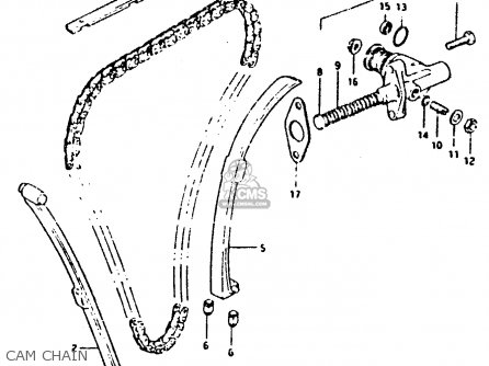 CAM CHAIN - XN85 1983 (D) (1 2 4 6 15 16 17 18 21 22 24 25 26 27 30 34 39 48