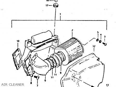 AIR CLEANER - XN85 1983 (D) (1 2 4 6 15 16 17 18 21 22 24 25 26 27 30 34 39 48