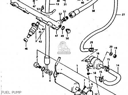 FUEL PUMP - XN85 1983 (D) (1 2 4 6 15 16 17 18 21 22 24 25 26 27 30 34 39 48