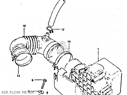 AIR FLOW METER - XN85 1983 (D) (1 2 4 6 15 16 17 18 21 22 24 25 26 27 30 34 39 48