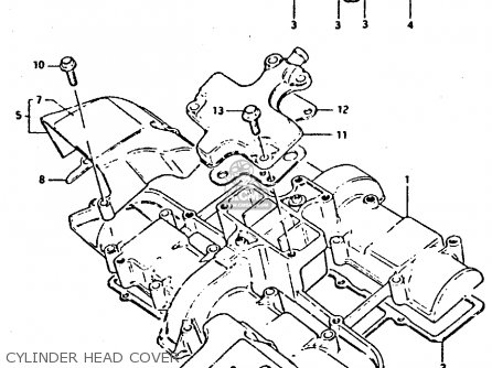 CYLINDER HEAD COVER - XN85 1983 (D) (1 2 4 6 15 16 17 18 21 22 24 25 26 27 30 34 39 48
