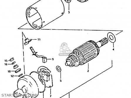 STARTING MOTOR - XN85 1983 (D) (1 2 4 6 15 16 17 18 21 22 24 25 26 27 30 34 39 48