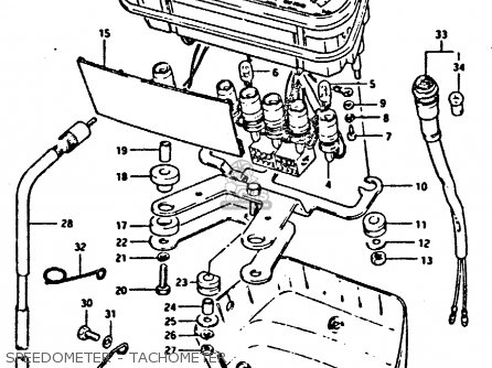 SPEEDOMETER - TACHOMETER - XN85 1983 (D) (1 2 4 6 15 16 17 18 21 22 24 25 26 27 30 34 39 48