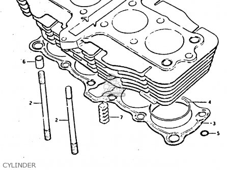 CYLINDER - XN85 1983 (D) (1 2 4 6 15 16 17 18 21 22 24 25 26 27 30 34 39 48