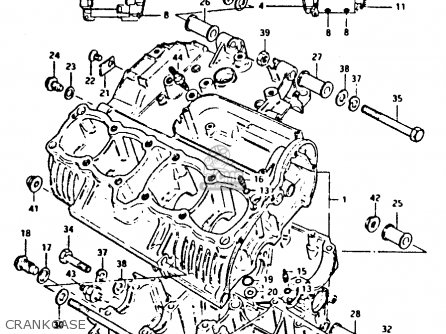 CRANKCASE - XN85 1983 (D) (1 2 4 6 15 16 17 18 21 22 24 25 26 27 30 34 39 48