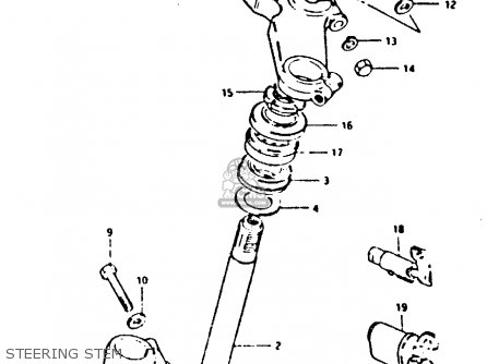 STEERING STEM - XN85 1983 (D) (1 2 4 6 15 16 17 18 21 22 24 25 26 27 30 34 39 48