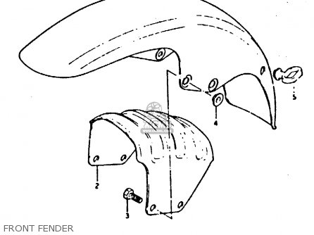 FRONT FENDER - XN85 1983 (D) (1 2 4 6 15 16 17 18 21 22 24 25 26 27 30 34 39 48