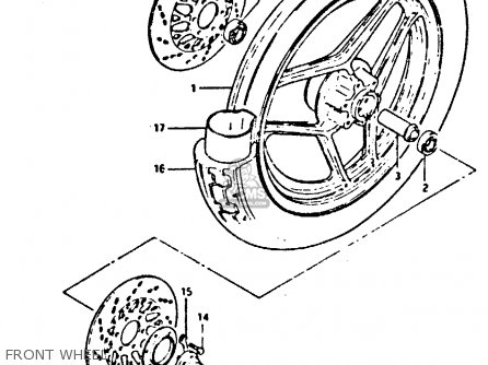 FRONT WHEEL - XN85 1983 (D) (1 2 4 6 15 16 17 18 21 22 24 25 26 27 30 34 39 48