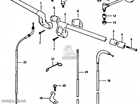 HANDLEBAR - XN85 1983 (D) (1 2 4 6 15 16 17 18 21 22 24 25 26 27 30 34 39 48