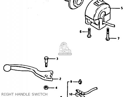 RIGHT HANDLE SWITCH - XN85 1983 (D) (1 2 4 6 15 16 17 18 21 22 24 25 26 27 30 34 39 48