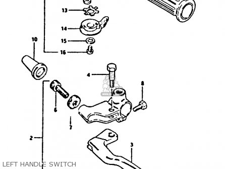 LEFT HANDLE SWITCH - XN85 1983 (D) (1 2 4 6 15 16 17 18 21 22 24 25 26 27 30 34 39 48