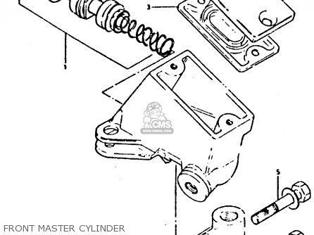 FRONT MASTER CYLINDER - XN85 1983 (D) (1 2 4 6 15 16 17 18 21 22 24 25 26 27 30 34 39 48