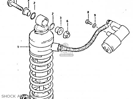 SHOCK ABSORBER - XN85 1983 (D) (1 2 4 6 15 16 17 18 21 22 24 25 26 27 30 34 39 48