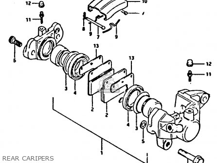 REAR CARIPERS - XN85 1983 (D) (1 2 4 6 15 16 17 18 21 22 24 25 26 27 30 34 39 48