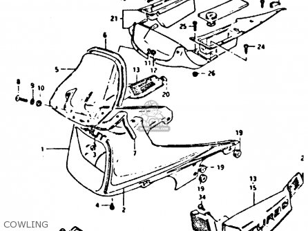 COWLING - XN85 1983 (D) (1 2 4 6 15 16 17 18 21 22 24 25 26 27 30 34 39 48