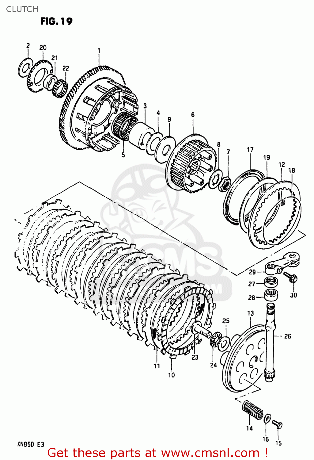 CLUTCH XN85D 1983 (D) USA (E03)