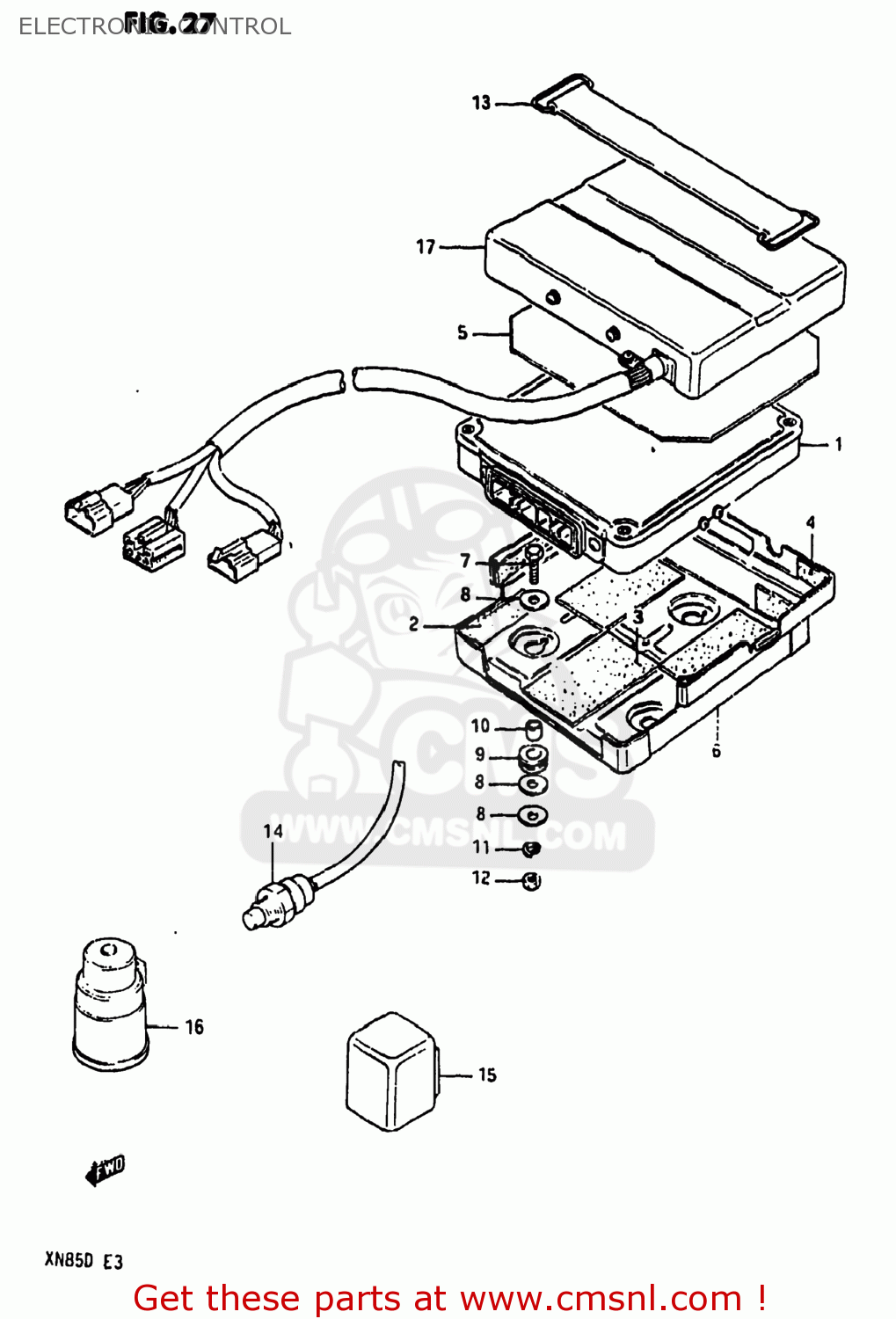 ELECTRONIC CONTROL XN85D 1983 (D) USA (E03)