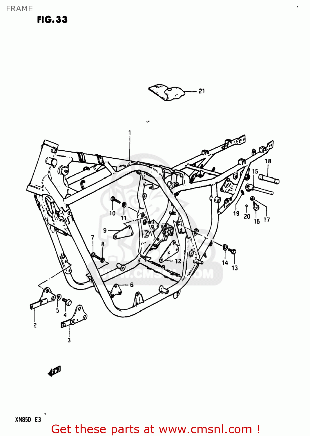 FRAME XN85D 1983 (D) USA (E03)