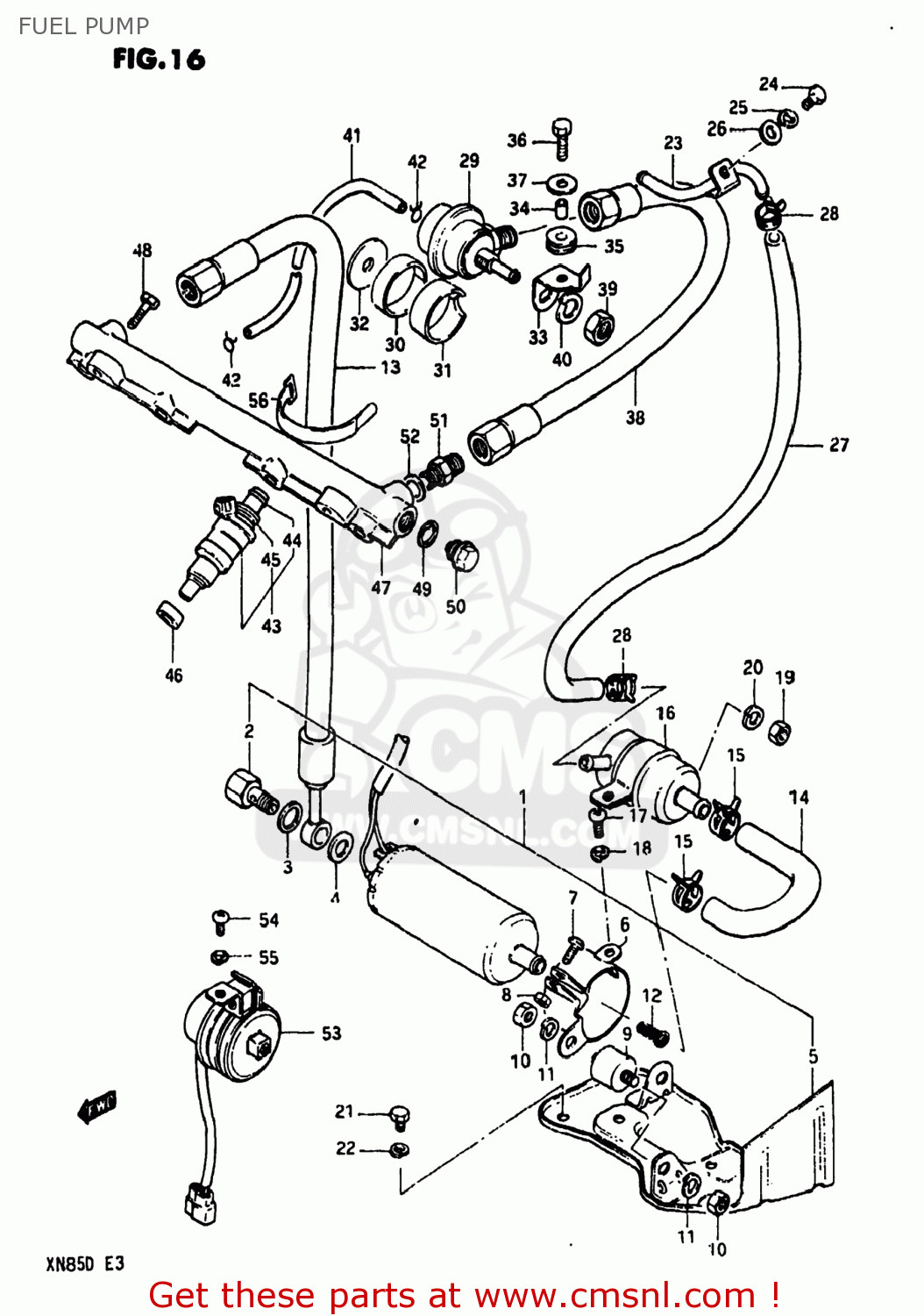 FUEL PUMP XN85D 1983 (D) USA (E03)