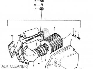 AIR CLEANER - XN85D 1983 (D) USA (E03)
