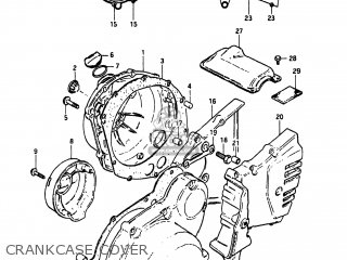 CRANKCASE COVER - XN85D 1983 (D) USA (E03)