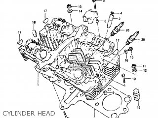 CYLINDER HEAD - XN85D 1983 (D) USA (E03)