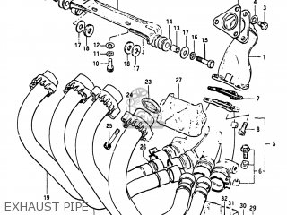 EXHAUST PIPE - XN85D 1983 (D) USA (E03)