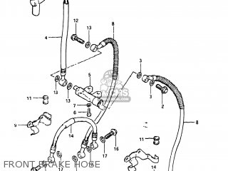 FRONT BRAKE HOSE - XN85D 1983 (D) USA (E03)