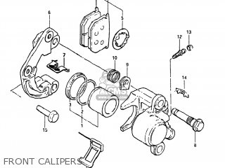 FRONT CALIPERS - XN85D 1983 (D) USA (E03)