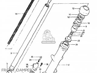 FRONT DAMPER - XN85D 1983 (D) USA (E03)