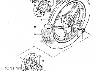 FRONT WHEEL - XN85D 1983 (D) USA (E03)