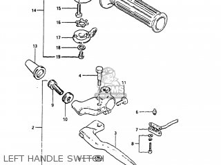 LEFT HANDLE SWITCH - XN85D 1983 (D) USA (E03)